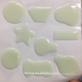 Custom shape glow in the dark epoxy dome sticker